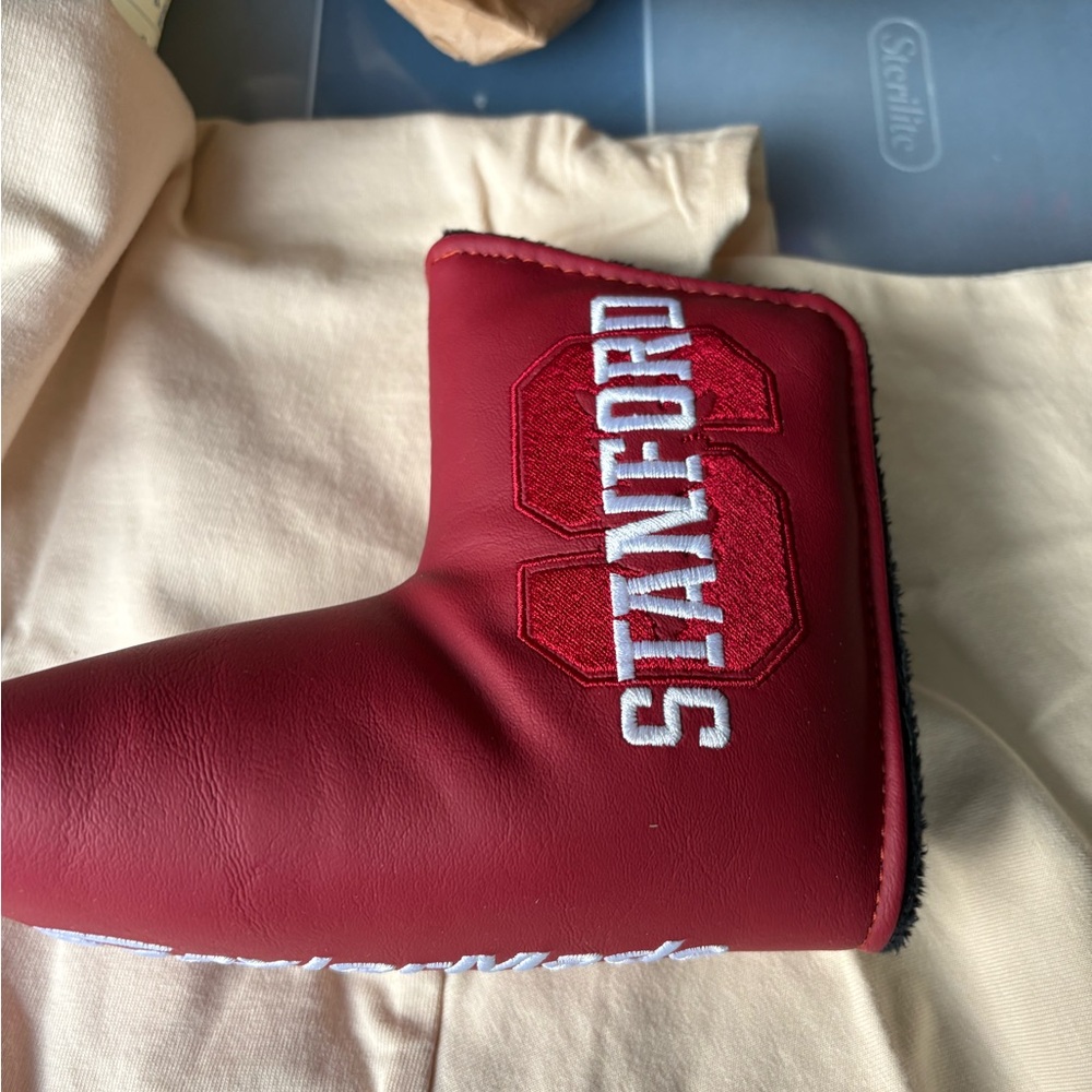 Red Stanford Golf Putter Cover